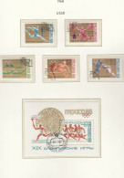 UdSSR  3517-3521, Block 51, Gestempelt, Olympische Sommerspiele 1968, Mexico, 1968 - Used Stamps