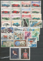 MONACO ANNEE 1967 LOT DE 28 TP N°708 à 735 NEUFS** MNH ANNEE COMPLETE TB COTE 38,00 € - Nuovi