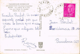 55691. Postal ESPINAVELL (Gerona) 1973. Vista De Arles Sur Tech. RARO Origen - Storia Postale