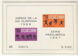 MEXICO  Block 8, Postfrisch **, Olympische Sommerspiele 1968, Mexico, 1967 - Mexico