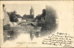 CPA Les Planches Près Arbois Jura, Le Clocher - Autres & Non Classés