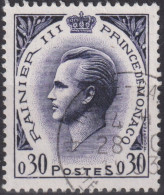 1960 Monaco ⵙ Mi:MC 658, Sn:MC 463, Yt:MC 545, Sg:MC 628, Prince Rainier III (1923-2005) - Gebraucht