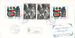 France Registered Cover Sent To Germany DDR Rouhling 29-9-1983 Very Good Franked With Topic Stamps - Storia Postale