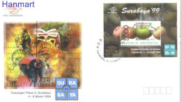 Indonesia 1999 Mi Block 143 FDC  (FDC ZS8 INSbl143) - Other & Unclassified