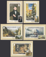 Guernsey UK 1980 Maximum Cards Gemälde Painting Mi. 213-217   (27152 - Guernesey