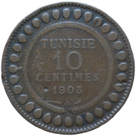 LaZooRo: Tunisia 10 Centimes 1903 F Scarce - Tunisia