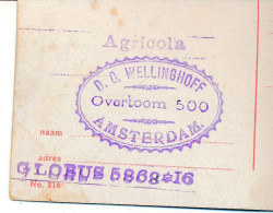 3(!) Post Cards Sent By Mr. D.O. Wellinghoff - Overtoom 500 In AMSTERDAM Sent To Steyn(?) - Amsterdam