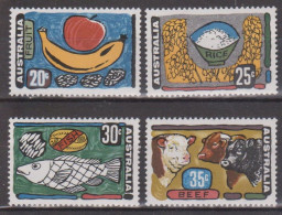 Australie 1972 Primary Industries (Fruit, Rice, Fish, Beef) Neuf ** - Nuovi