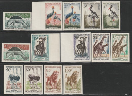 NIGER - NON DENTELE - N°96A/108 ** (1959-62) Protection De La Faune - Niger (1960-...)