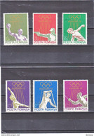 ROUMANIE 1972 JEUX OLYMPIQUES DE MUNICH  Yvert 2698-2703, Michel 3035-3040 NEUF** MNH Cote 7 Euros - Nuovi