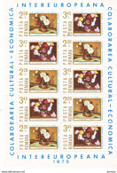 ROUMANIE 1975 EUROPE, Peintures De Fleurs FEUILLET De 5 Yvert 2896-2897, Michel 3258-3259 KB NEUF** MNH Cote 20 Euros - Nuovi