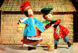 Russian Toy Folklore Dolls Dancing Vintage 1960s Postcard - Russie