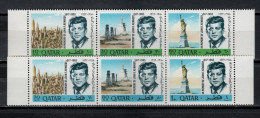 Qatar 1966 Space, JFK Kennedy, Set Of 6 MNH - Asia