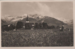 46809 - Schweiz - Aeschi - Kirche Und Alpen - Ca. 1950 - Otros & Sin Clasificación