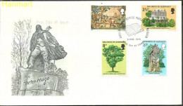 Guernsey 1975 Mi 121-124 FDC  (FDC ZE3 GRN121-124) - Textiel