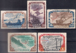 Russia 1951, Michel Nr 1601-05, Used - Used Stamps