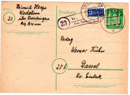 1949, Landpost Stempel 23 WEDEHORN über Twistringen Auf 10 Pf. Ganzsache - Collezioni