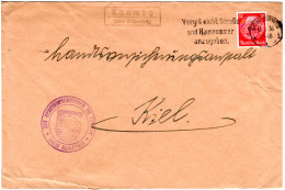 DR 1936, Landpost Stpl. THUMBY über Schleswig Auf Gemeinde Brief M. 12 Pf. - Covers & Documents