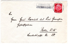 DR 1935, Landpost Stpl. SCHASHAGEN über Neustadt (Holstein) Auf Brief M. 12 Pf. - Covers & Documents