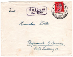 DR 1942, Landpost Stpl. HEIßUM über Goslar Auf Brief M. 12 Pf. - Covers & Documents