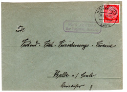 DR 1931, Landpost Stpl. KREUZEBRA über Dingelstädt Auf Brief M. 12 Pf. - Covers & Documents