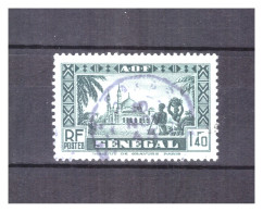 SENEGAL  .  N° 166   .   1  F 40  VERT  FONCE    OBLITERE     . SUPERBE . - Oblitérés