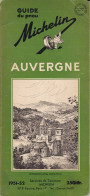 Auvergne  Guide Vert  Michelin Edition 1959 - Wegenkaarten
