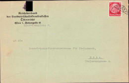 604645 | Brief, 1938, Des Reichsverband Der Landwirtschaftskrankenkassen Mit überstempelten Österr. Adler, Wien  | - Covers & Documents