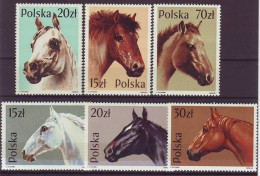 POLAND 3190-3195,unused - Horses