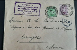 Postes Belges Ste Adresse Le 1/6/1916 De LA HAYE A  Tanger Maroc - Altri & Non Classificati