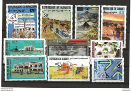 402 - 24 - Lot De Timbres Djibouti Neufs  * (légère Trace De Charnière) - Djibouti (1977-...)