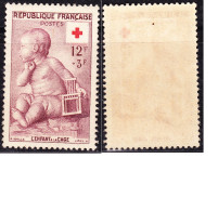 Timbre 12fr + 3fr Lie De Vin N° 1048 Neuf * - Unused Stamps