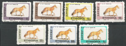 Ethiopia 7 Values Of The Set Mi.1462/71 MH/* (Hinged!) 1994 (BSSP 1991) Simien Fox - Etiopia