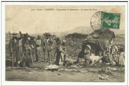 Cpa , CARGESE "CAMPEMENT DE BOHEMIENS - LA DANSE DES OURS" ( Corse ) 1910 - Other & Unclassified