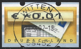 BRD 2002, ATM 5.1 - 0,01 €, Gestempelt - Vignette [ATM]