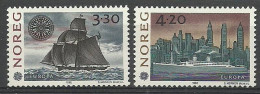 Norway 1992 Mi 1096-1097 MNH  (ZE3 NRW1096-1097) - Ships