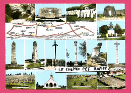 02 - Cpsm - 1968 - LE CHEMIN DES DAMES - Cachet Paris - Tb 5c Blason Amiens + 10c Blason Troyes - Laon