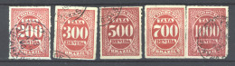 Brésil  -  Taxes  :  Yv   5-9  (o) - Timbres-taxe