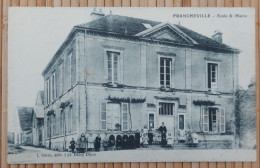 Francheville 21 - École Et Mairie - La Classe / Les Classes Pose /nt Avec L'instituteur- Gérin édit. - Other & Unclassified