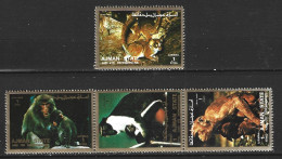 AJMAN. Timbres De 1973. Singes. - Mono