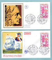 FDC France 1980 -  Rochambeau, Maréchal De France - Arrivée à Newport - YT 2094 - 1980-1989