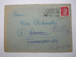 1944 , (4) STETTIN, Seltener PLZ Stempel Aus Pommern - Covers & Documents