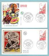 FDC France 1980 - Gastronomie Française - YT 2077 - 75 Paris (soie) - 1980-1989