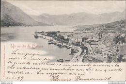 Ao331 Cartolina Un Saluto Da Cattaro 1909 Montenegro - Andere & Zonder Classificatie