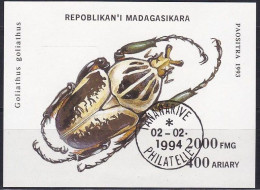 Madagaskar Block 254 Käfer Gestempelt/CTO - Madagaskar (1960-...)