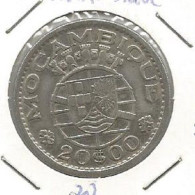 MOZAMBIQUE PORTUGAL 20$00 ESCUDOS 1955 SILVER - Mozambique