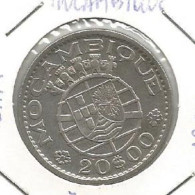 MOZAMBIQUE PORTUGAL 20$00 ESCUDOS 1960 SILVER - Mozambique