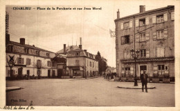 CHARLIEU PLACE DE LA PORCHERIE ET RUE JEAN MOREL - Charlieu