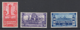 Regno 1931 - Accademia Navale Livorno - Nuovi Gomma Integra  MNH** (Descrizione) - Mint/hinged