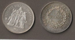 FRANCE - Pièce De 50 Francs ARGENT - Hercule 1977 - 50 Francs